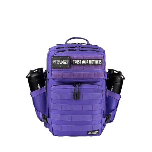 Image of WOLFpak 25L Athletic Gym Backpack - Durable 1000D Waterproof Oxford Material with MOLLE Webbing, Laptop Pocket
