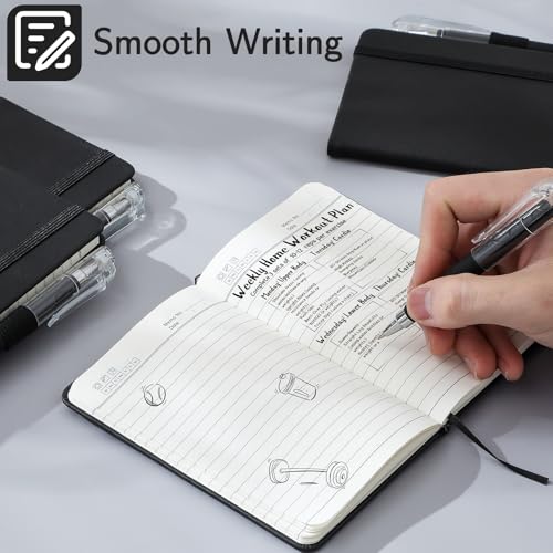 Carnet de poche A6 pour ne plus perdre vos idées compact 416 pages en cuir