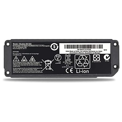 Bateria do Notebook Compatible for Bose Soundlink 061384 061385 061386 063404 063287 Mini 1 one Compatible for Bose Soundlink Mini I Bluetooth Speaker Wireless Speaker one(7.4V 17Wh 2230mAh)