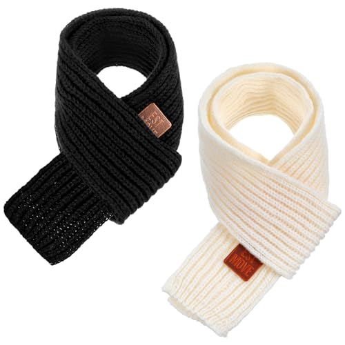 Ya en mundofriki.es: APLZGMG 2 bufandas genéricas para niños, bufanda cálida para invierno, bufanda de punto suave, bufanda tubular, para Toddlers Boys Girls (negro, beige)