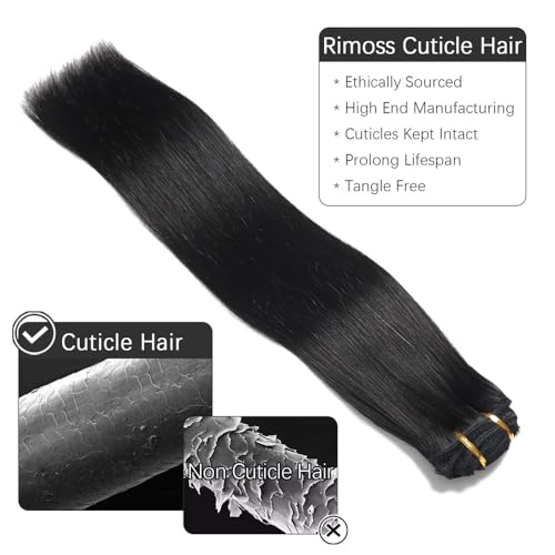 Nakładki na włosy dla kobiet Przedłużki z włosów naturalnych Clip Ins, proste, 8 szt., 10A, brazylijskie, dziewicze, ludzkie, 16-26 cali Messy Hair Bun Hairpiece(P427,26INCHES_240GSET)