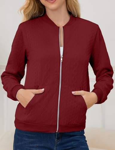 Image of Womens Full Zip Up Cardigan Sweater Casual Solid Long Sleeve Sweatshirt Coat with Pocket
