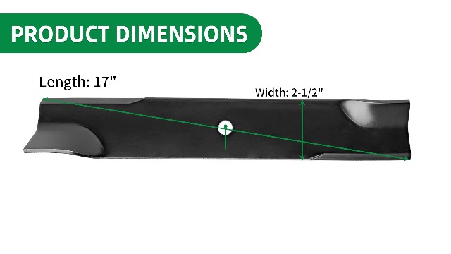Rasenmähermesser Für Toro, Dixie Chopper 50 Zoll – 3 Stück, 43,2 Cm Lang – Ersetzt Lesco 050403