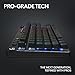 Logitech G PRO X TKL LIGHTSPEED Wireless Gaming Keyboard, Ultra-Portable Tenkeyless Design, LIGHTSYNC RGB, PBT keycaps, Linear Switches (GX Red) - Black