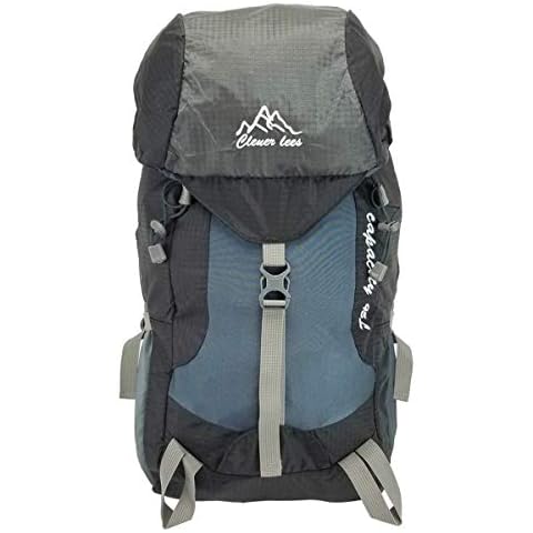 Black 45L Multifunction USB charging Backpack Water Resistant Camping Hiking Bag Cover