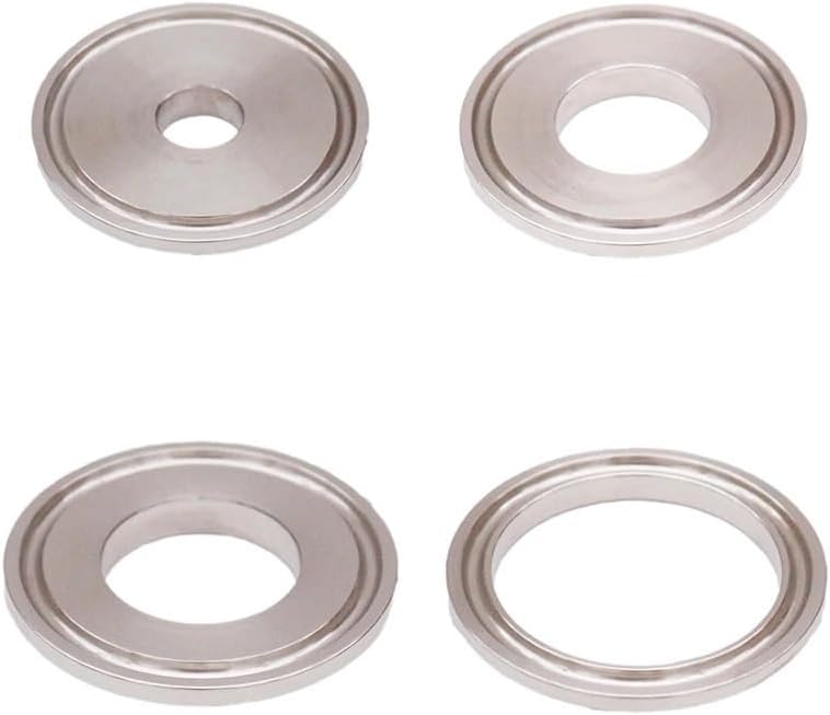 1.5"Tri Clamp (50.5m OD) End Cap with weld Cutout Sanitary 304 Stainless Steel Homebrew Beer & Craft Brewer Fitting(22.2mm Cutout)