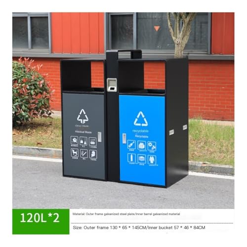 Caneca de basura grande para exteriores para hogar/oficina miniatura 3