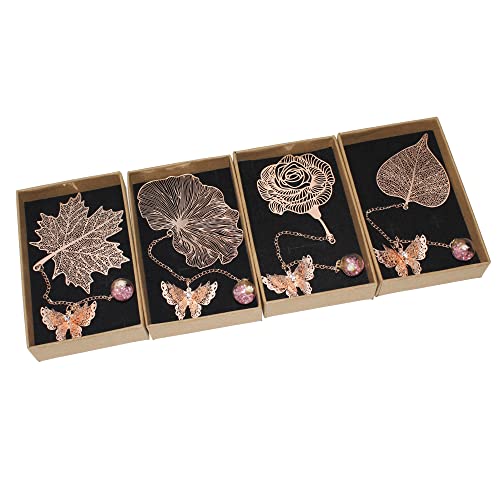 OKVGO Grazioso segnalibro in metallo in oro rosa