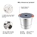 Noalto Reusable K Cups and Coffee Pods,Universal stainless steel k Cups for Keurig 2.0 and 1.0 Coffee Makers machine(2pack)