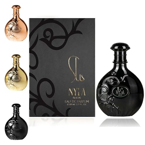 Nyla Arabiyat Prestige, Arabyat Prestige Nyla, perfume Nyla, mezcla de notas afrutadas, florales y cálidas de madera para un aroma elegante y duradero (negro)