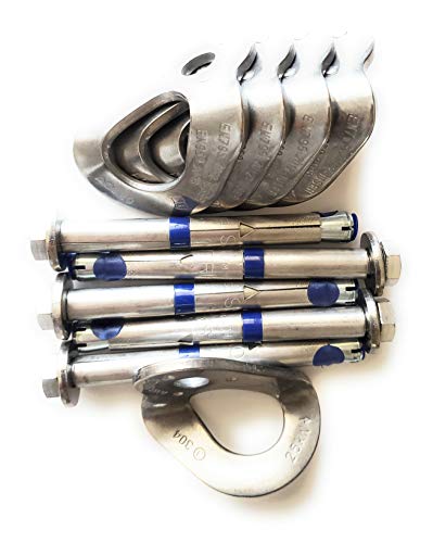 Fixe Stainless Steel 3 8  Hanger & Powers 5 Piece Bolt - 3 1 2  - Combo - 5 Pack