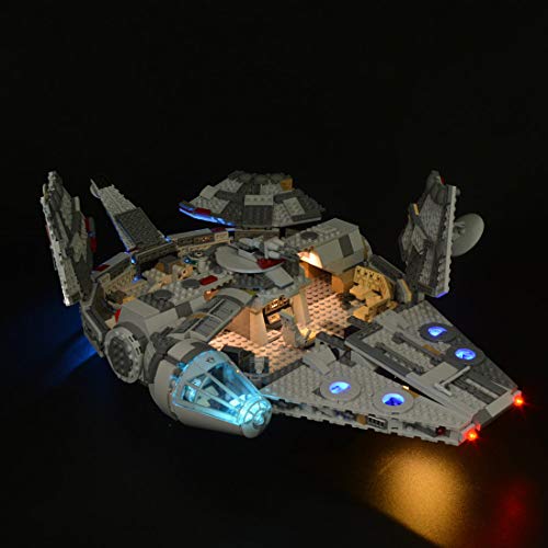 Sugeren LED Beleuchtungsset für LEGO 75257 Star Wars Millennium Falcon Raumschiff, LED Licht Set Kompatibel mit LEGO… – Bild 3