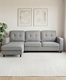 LIVAN HOME - Sofá con Chaise Longue Reversible Karla