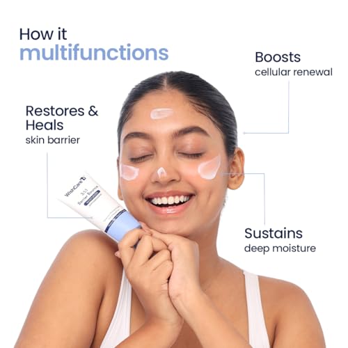 Image of WishCare 3:1:1 Barrier Bounce Moisturizer Cream for Face | Barrier Repair Moisturizer With Ceramides, EGF & Mung Mucin | Repairs Skin Barrier, Calms & Soothes | For Dry Skin, Oily & Combination Skin | For Men and Women | 50ml