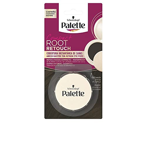 Palette Compact Root Retouch Retoca Raíces polvo compacto – Castaño – Cubre Canas 1 unidad