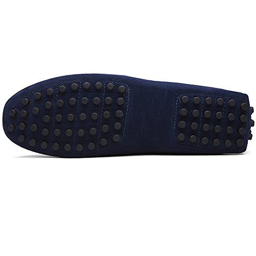 Jamron Men's Suede Leather Penny Loafers Comfort Driving Shoes Moccasin Slippers - Image 4