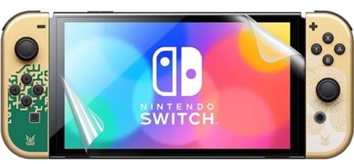 Image of GlaxxMatte Finish Screen Protector for Nintendo Switch OLED, Bubble Free, Self Healing Unbreakable Membrane Edge to Edge Full Coverage - Matte [Not A Tempered Glass]