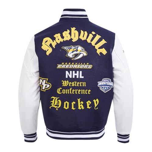 Image of Pro Standard Mens NHL Old English Varsity Jacket