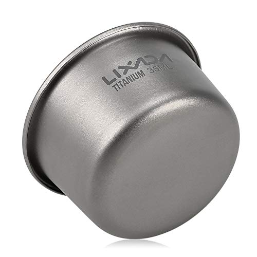 DECDEAL 35 ml Mini Copo De Chá De Titânio Escritório Em Casa Ao Ar Livre Camping Caminhadas Xícara D