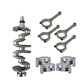 Connecting Rod & Piston Kit & Crankshaft Compatible For 2012-2016 Hyundai Kia Accent Rio 1.6L DOHC Engine G4FD Part 23041-2B600 23041-2B610