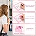 MoKo Locker Accessories Set, 15PCS Back to School Supplies Includes Magnetic Mirror, Whiteboard, Markers, Pen Holder, and Magnets, Locker Organizer for School Office (Pink)