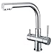 smardy DUO301 Robinet Mitigeur Cuisine 3 Voies, Rotatif à 360° pour Osmoseur avec Adaptateur 3/8"