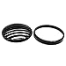 CISUNG Metal Headlight Grill Cover Fits Harley Davidson Sportster XL 883 1200 X48 Black