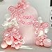 4 Pcs Pink Bow Balloons Bow Birthday Decorations for Girls Women Bow Theme Valentines Day Party Decorations for Bridal Shower Baby Shower Engagement Bachelorette Party Decorations 26 x 24 Inch
