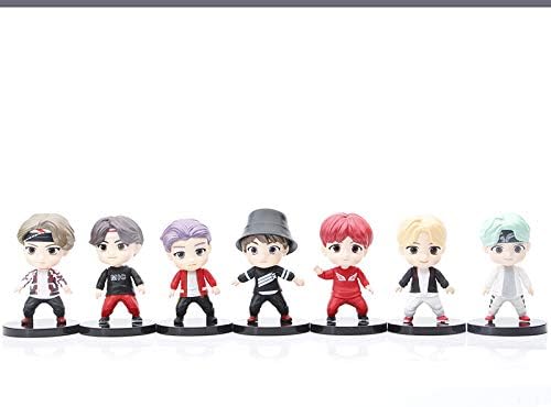 7 Pcs BTS Collection Action Figure Toy Set for Cake Topper BTS Party Supplier