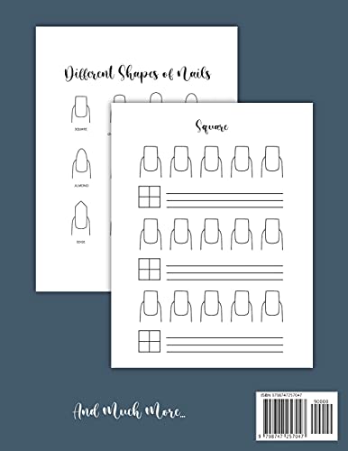 Nail Hand Practice: Perfect for draw and plan your manicures, nail art or even your Nail Tutorials -