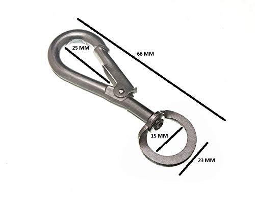 24 X 5mm BZP Swing Hooks with Swivel Spring Locking - Versatile & Secure