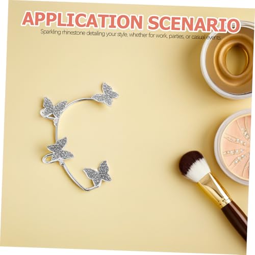 Pendientes de clip de plata con 8 piezas de ear cuffs minkissy para mujer 6