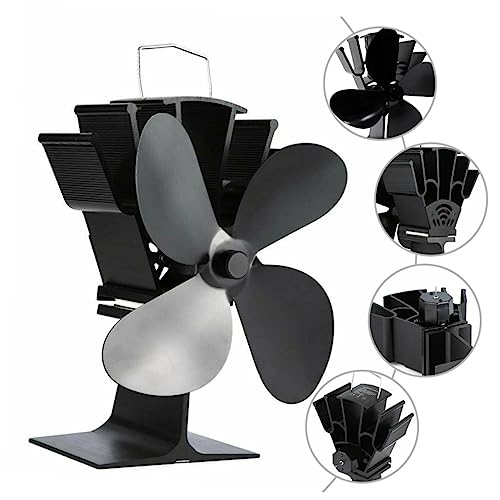 Ventilateur pour poêle thermique sans électricité diffuseur chaleur - 6
