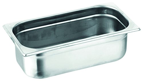 Decora Table en Acier Inoxydable Pan 1/3, 32u00a0x 17u00a0x 4u00a0cm, Argent