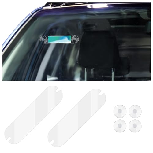 NHHC 2PCS Ezpass Holder for Windshield with 4*Suction Cups,Ez Pass Holder for Speed Pass The Tollbooth of Cars SUVs Trucks,Strongly Fixed Ezpass Mounting Strips Fits Toll Pass