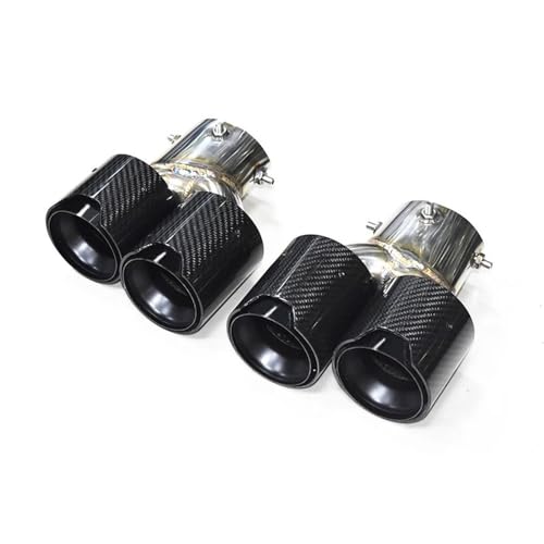 Embout d'échappement quadruple pour G22 G23 double tuyau en acier inoxydable finition carbone