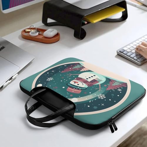 Cartoon Cute Snowman Maletín para Laptop 17 Pulgadas miniatura 7