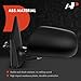 A-Premium Driver Side Power Door Mirror - Compatible with Toyota Corolla 2009 2010 2011 2012 2013 - Non-Heated, Manual Folding Black Outside Rear View Mirror - Replace# 87940-12C60
