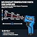 Infrared Thermometer Temperature Gun - TEMIRUP Non-Contact Digital Laser Thermometer Temp Gun with Thermocouple Probe for Industrial, Cooking, Griddle, Engine, HVAC, Adjustable Emissivity,-40℉~1202℉