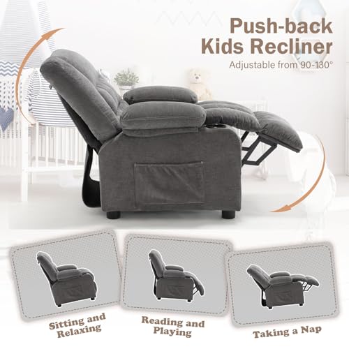 Bosmiller 1224 Kids Recliner Chair, Push Back Toddler Recliner thumb #2
