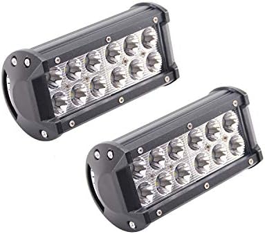 Bangbangche 2X 7” inch 36W 12v Led Light Bar Spot Beam Driving Lights Off-Road for 4WD Truck Mount Light Boat SUV ATV LAMP