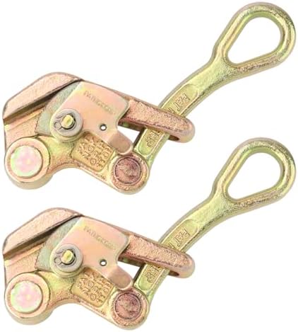 2 Pack 2T Cable Grip, 4409 lbs Wire Gripper, Wire Rope Tightener, Cable ...