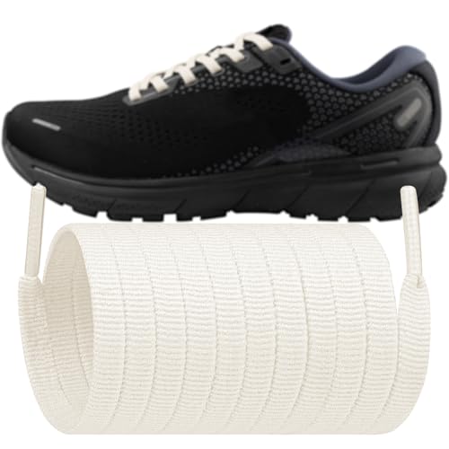 Endoto Cordones para Brooks Ghost 14/14 GTX/15, Adrenaline GTS 22, Glycerin 20 y Launch 9 zapatos deportivos, Agujetas Cordón de repuesto planos Shoelaces Laces(Color de Vela, 40 pulgadas)