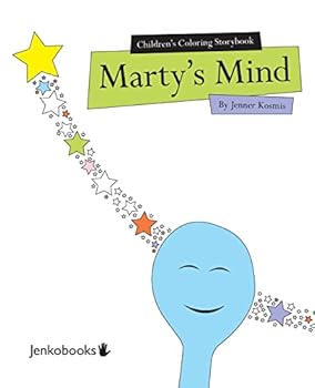 Paperback Children's Coloring Storybook Marty's Mind Book