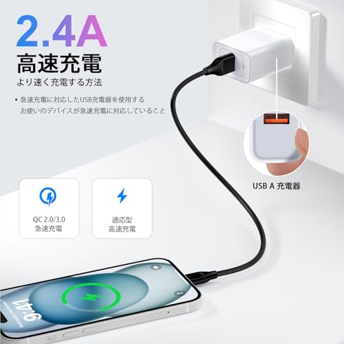 ANNIBER USB C ケーブル 短い 30cm超高速充電 USB AtoC 2本セット タイプcケーブル 急速充電＆データ転送 480Mbps 短距離充電 typec usb 転送 高耐久性 金属端子 iPhone 16/16e/iPhone 15/MacbookPro/iPad Pro&Air/Galaxy/Pixel/Xperia/AQUOS/Moto/LG 他Type-C機器対応