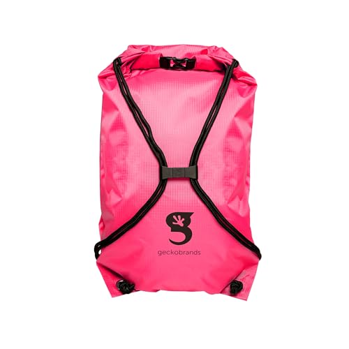 Image of geckobrands Embark 10L Drawstring Backpack - Waterproof, Lightweight Dry Bag for Beach, Hiking, and Light Water Activities