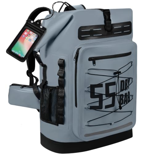Image of MORXPLOR Dry Bag Waterproof,5L /10L /20L /30L /40L /55L Roll Top Dry Bag Backpack with WaterProof Phone Case for Swim,Kayak
