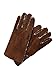 YISEVEN Men's Curly Shearling Leather Gloves Luxury New Zealand Lambskin Handmade Sheep Hair Fur Furry Lined Warm Sherpa Wool Lining for Winter Cold Weather Dress Driving Gifts, Brown Size Medium