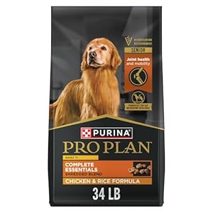 Purina Pro Plan Senior Dog Food With Probiotics for Dogs, Shredded Blend Chicken & Rice Formula – 34 lb. Bag