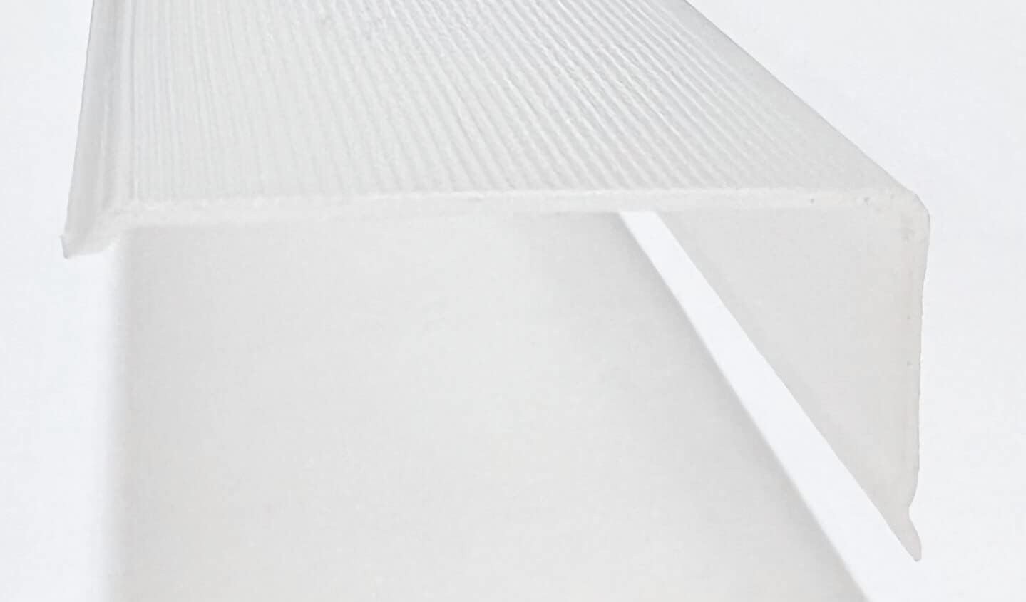 Import by ilumina Lighting OEM 21" Lens Diffuser Under Cabinet Replacement Cover Narrow L-21 x W-1-15/16 x H-15/16 Angled Edge